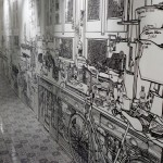Shop wall marker drawing
