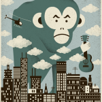 Muchy illustrated poster design