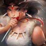 Princess Mononoke by sakimichan on deviantART