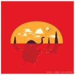 Fun illustration - The Lake Show by Tang Yau Hoong