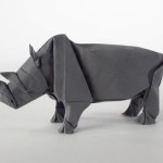 Origami Rhino Unfolding