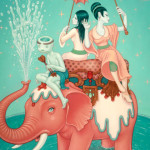 Time lapse painting of ‘Safety of Water’ by Tara McPherson