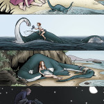 Girl and her sea-monster