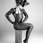 Nude Men in Couture Hats by Giuliano Bekor