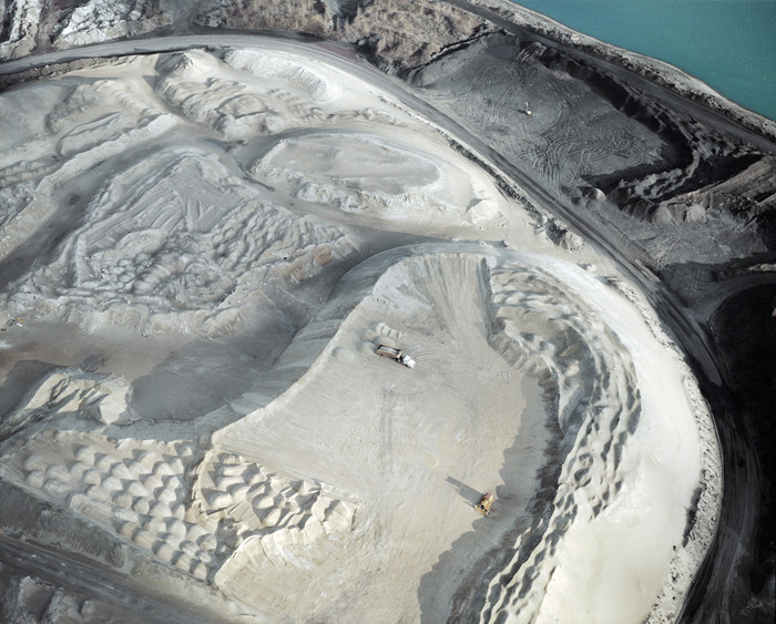 aerial photograph of a quarry
