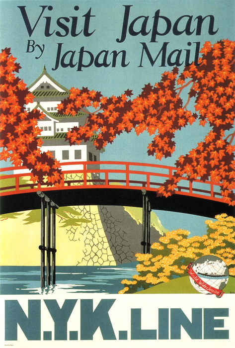travel poster for japan