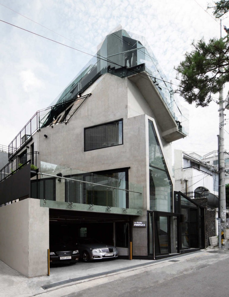 house with unusual intersecting angles