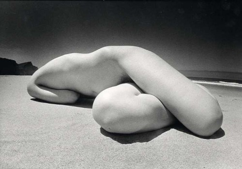 nude on beach by james fee, 1970