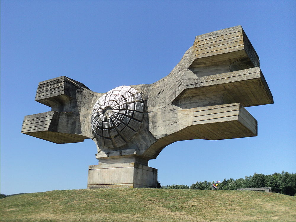 Soviet war monument (Spomenik) at Podgaric