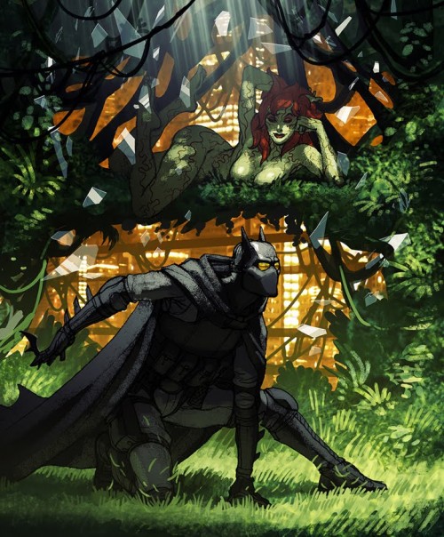 batman and poison ivy by matt rhodes
