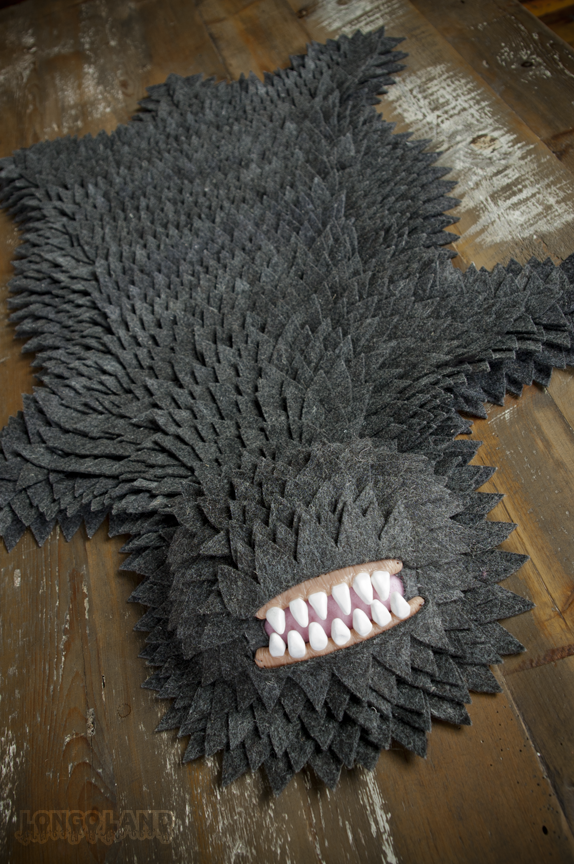 monster skin rug by joshua ben longo