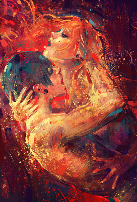 Digital painting - Be my Valentine by Marta de Andrés