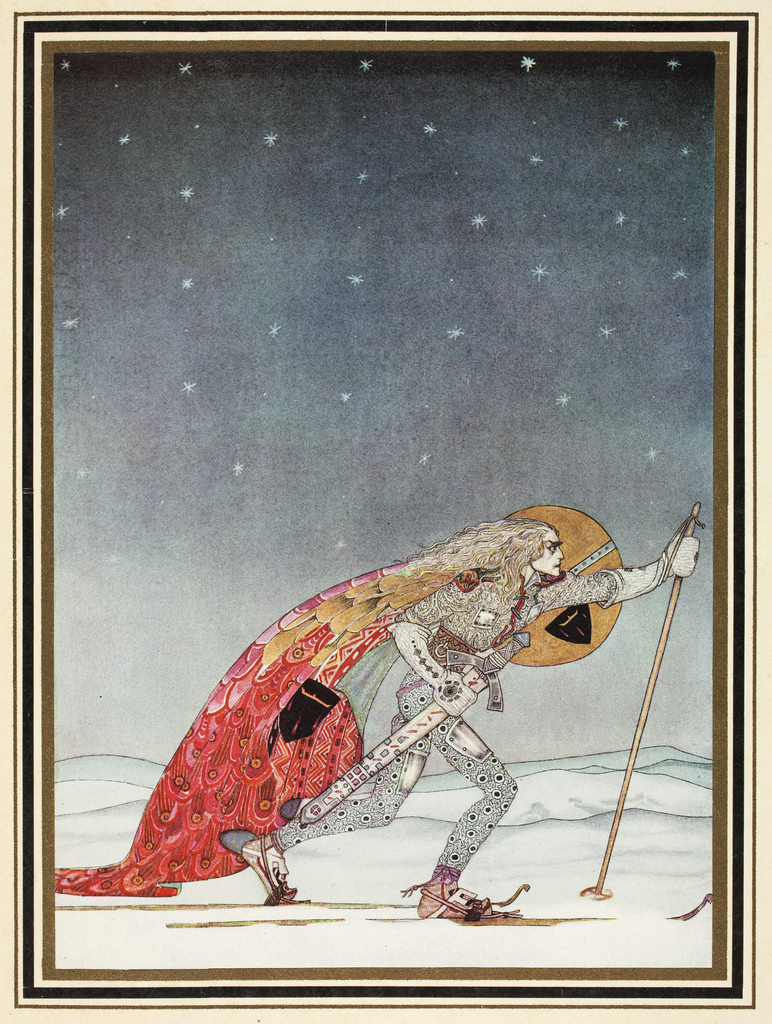 ‘So the man gave him a pair of snow-shoes’ by Kay Nielsen