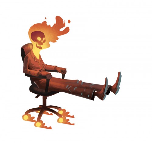 Office Chair Ghost Rider by ~bear65 on deviantART