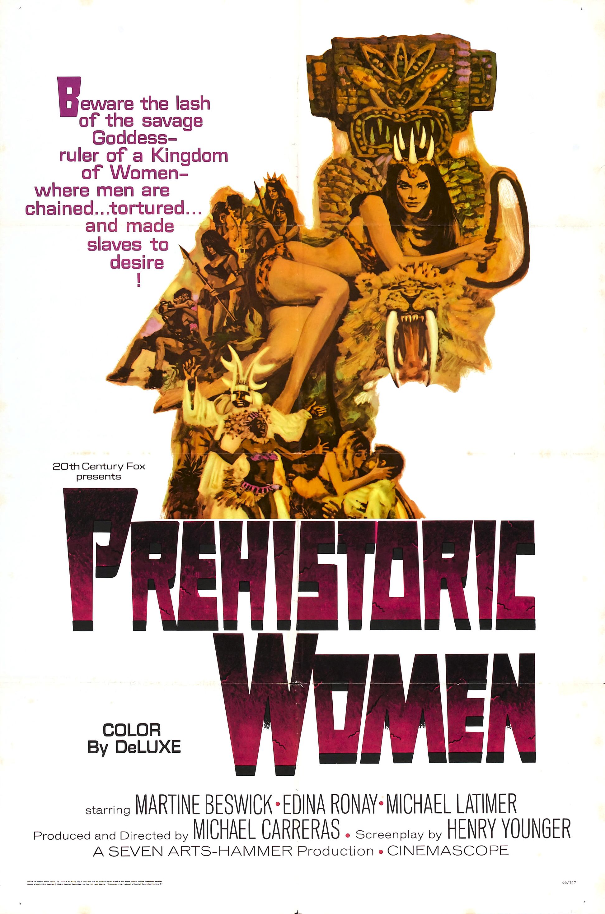 Poster for Prehistoric Women (aka Slave Girls) (1967, UK)