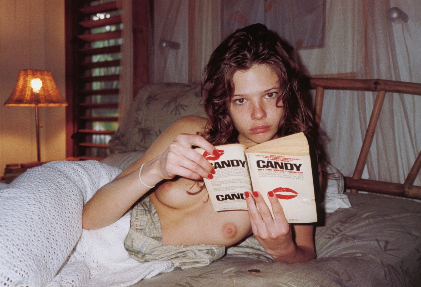 Nude girl reading in bed - Susan Eldridge by Terry Richardson